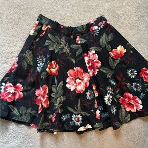 Aqua Mini Flounce Skirt in Floral